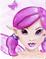 Art: Purple Pixie by Artist Ronne P Barton