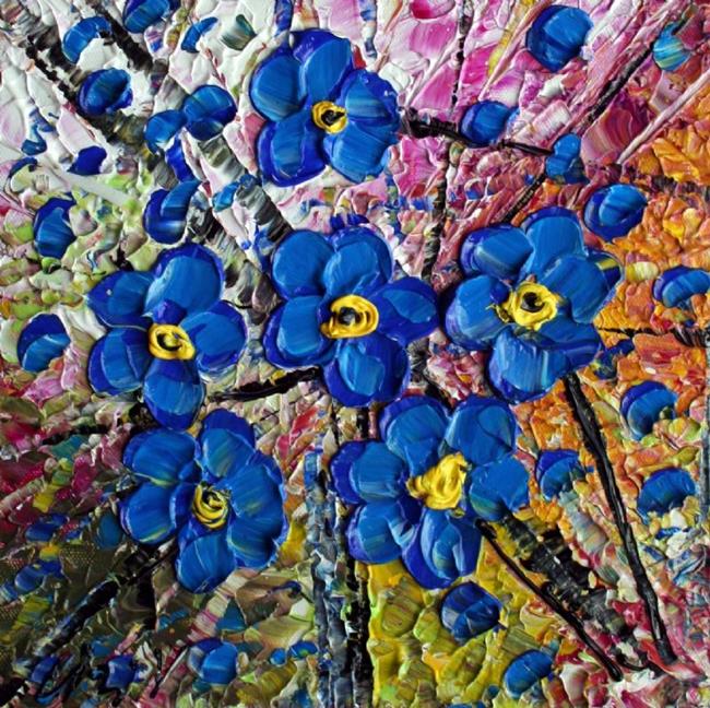 Art: BLUE WILFLOWERS SOLD by Artist LUIZA VIZOLI