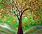 Art: GOLD GREEN COPPER LEAVES by Artist LUIZA VIZOLI