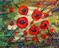 Art: RED POPPIES Oil Painting by Artist LUIZA VIZOLI