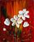 Art: DELICATE FLOWERS Oil Painting by Artist LUIZA VIZOLI