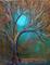 Art: Blue Moon Night Fantasy Landscape -SOLD by Artist LUIZA VIZOLI