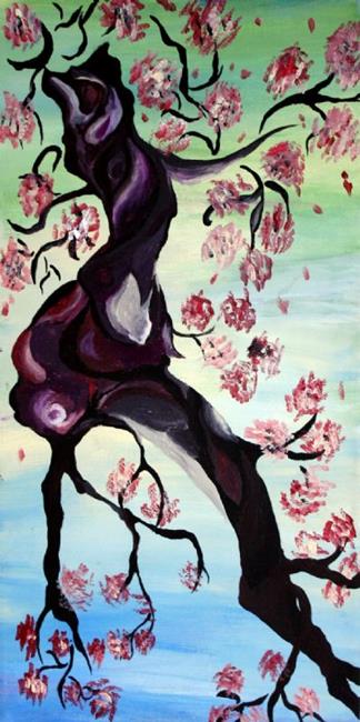 Art: ASIAN BLOSSOM-sold by Artist LUIZA VIZOLI