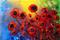 Art: RED POPPIES in RAIN  by Artist LUIZA VIZOLI