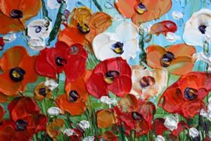 Detail Image for art FLOWERS in SUMMER RAIN