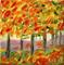 Art: FALL Landscape-Miniature Oil Painting by Artist LUIZA VIZOLI