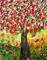 Art: RED TREE by Artist LUIZA VIZOLI