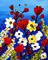 Art: Blooming Flowers under Blue Sky SOLD by Artist LUIZA VIZOLI