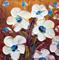 Art: WHITE FLOWERS Oil Painting by Artist LUIZA VIZOLI