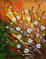 Art: FLOWERS FIELD Palette Knife Oil Painting by Artist LUIZA VIZOLI