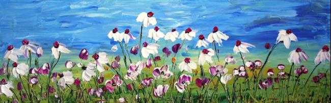Art: WHITE FLOWERS  by Artist LUIZA VIZOLI
