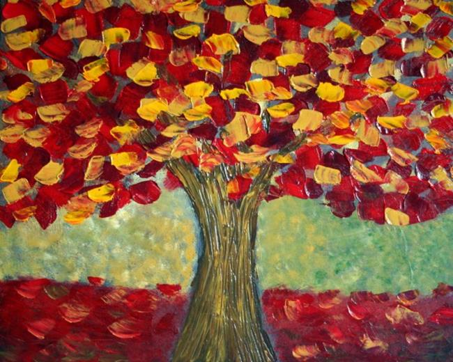 FALL TREE - by LUIZA VIZOLI from Abstract Representational Art Gallery ...