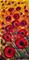 Art: RED POPPIES Impasto Oil Painting by Artist LUIZA VIZOLI