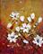 Art: WHITE FLOWERS Impasto Oil Textured by Artist LUIZA VIZOLI