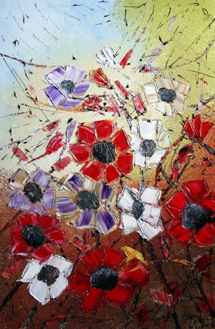 Art: GEOMETRY of FLOWERS  by Artist LUIZA VIZOLI
