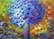 Art: BLUE FLOWERS BOUQUET by Artist LUIZA VIZOLI