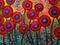 Art: RED POPPIES in the RAIN by Artist LUIZA VIZOLI