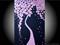 Art: TEA ROSE TREE on BLACK by Artist LUIZA VIZOLI