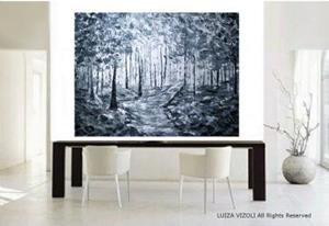 Detail Image for art WINTER WOODS in BLACK and WHITE 