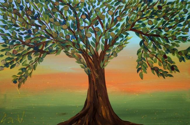 Art: OLIVE TREE by Artist LUIZA VIZOLI