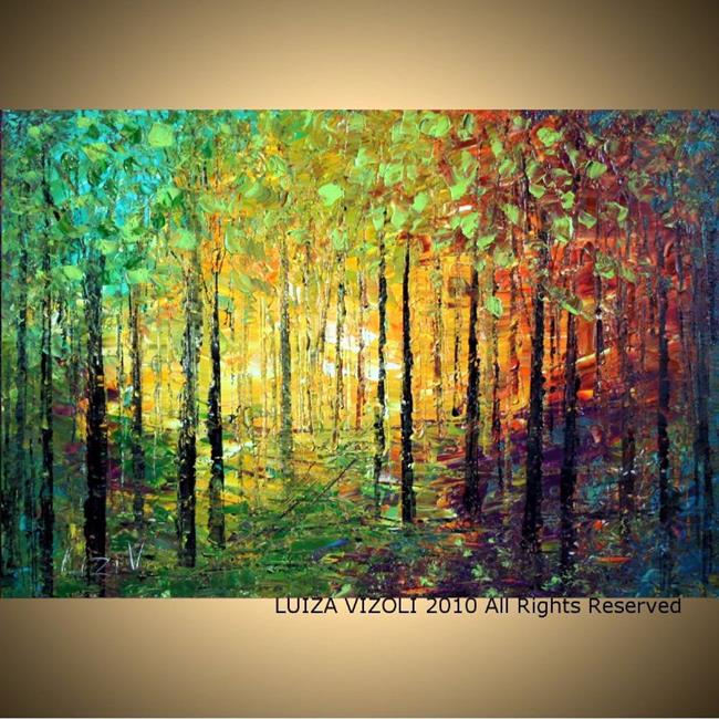 Art: spring sunset.jpg by Artist LUIZA VIZOLI