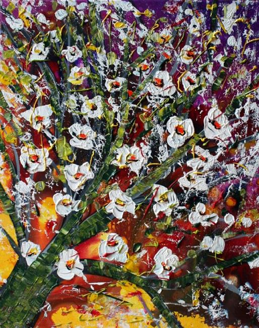 Art: ABSTRACT BLOSSOM by Artist LUIZA VIZOLI