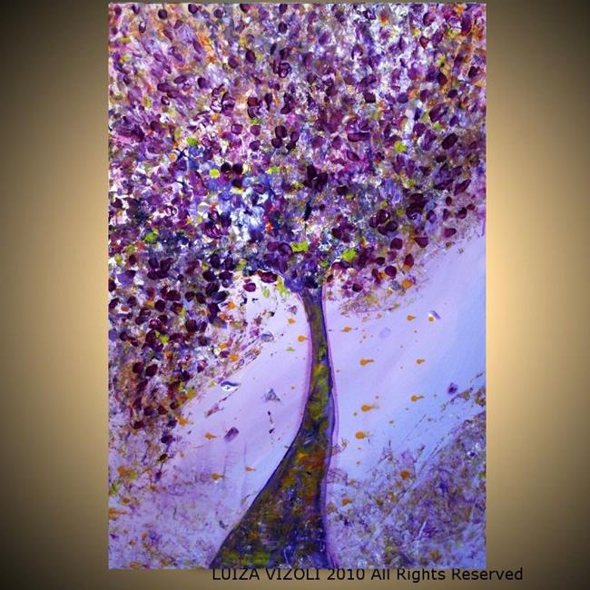 Art: BLOSSOM TREE LAVENDER SUNSET  by Artist LUIZA VIZOLI