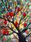 Art: Serenade of Red Birds  by Artist LUIZA VIZOLI