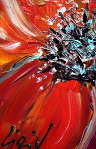 Detail Image for art RED FLOWER