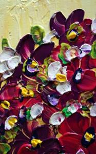 Detail Image for art PURPLE MAGENTA FLOWERS 