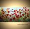 Art: RED SUMMER FLOWERS by Artist LUIZA VIZOLI