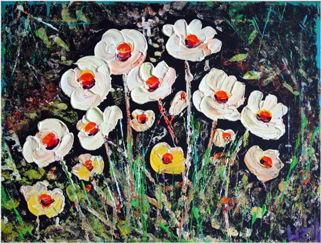 Art: NIGHT FLOWERS by Artist LUIZA VIZOLI