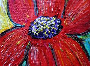 Detail Image for art RED FLOWER