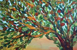 Detail Image for art OLIVE TREE Modern Painting