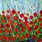 Art: RED TULIPS by Artist LUIZA VIZOLI