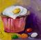 Art: Jellybean Cupcake- SOLD by Artist Delilah Smith