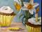 Art: Daffodils and Cupcakes by Artist Delilah Smith