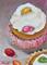 Art: Delicious Jelly Bean Cupcake by Artist Delilah Smith