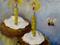 Art: Birthday Cupcake and Bee by Artist Delilah Smith