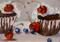 Art: Cupcakes Cherries and Blueberries by Artist Delilah Smith