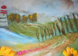 Detail Image for art SUNFLOWERS AND POPPIES-sold