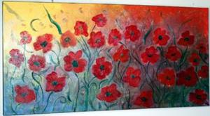 Detail Image for art RED POPPIES AFTER RAIN
