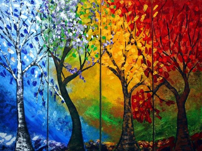 Art: A JOURNEY THROUGH SEASONS  by Artist LUIZA VIZOLI