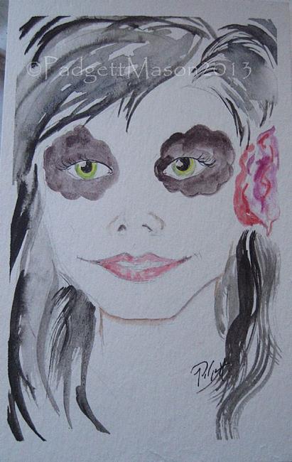 Art: Day of the Dead Girl by Artist Padgett Mason