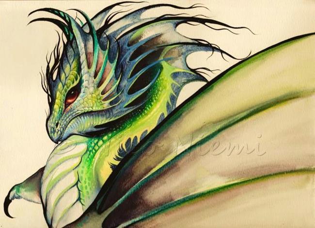 Art: Crested Dragon by Artist Nico Niemi