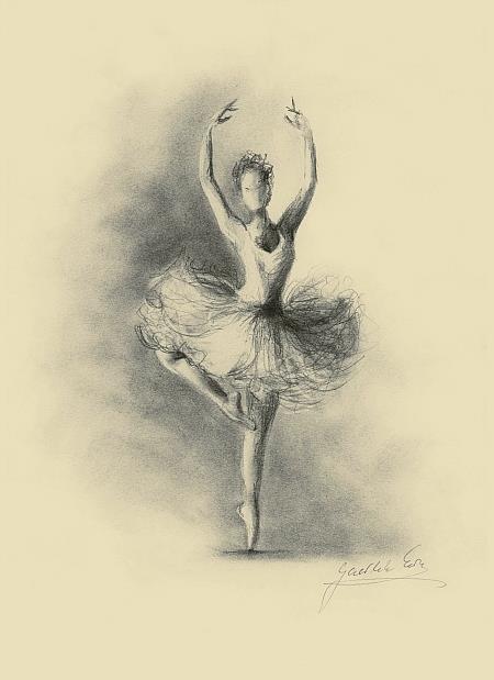 Art: Ballerina by Artist Ewa Kienko Gawlik