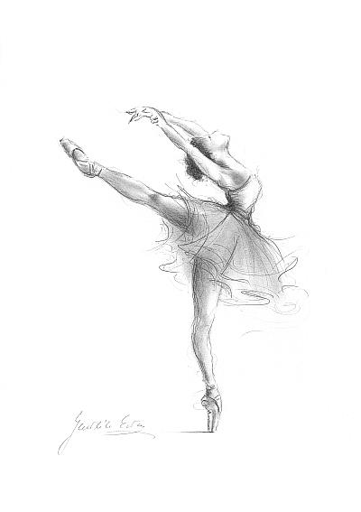 Art: Ballerina by Artist Ewa Kienko Gawlik