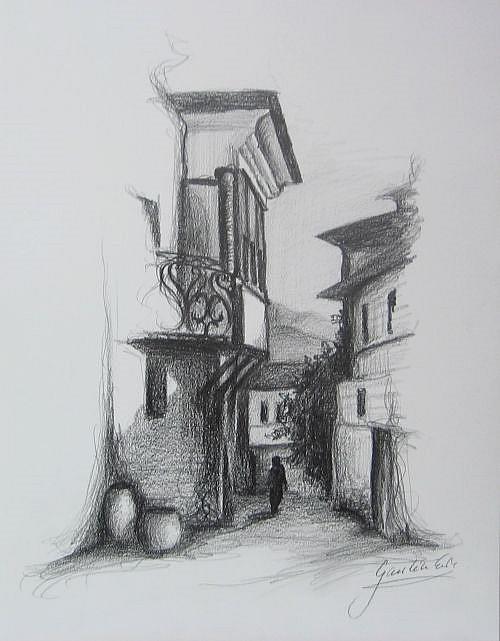 Art: Old Street by Artist Ewa Kienko Gawlik