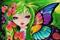 Art: Tropical Fairy Flowers by Artist Nico Niemi