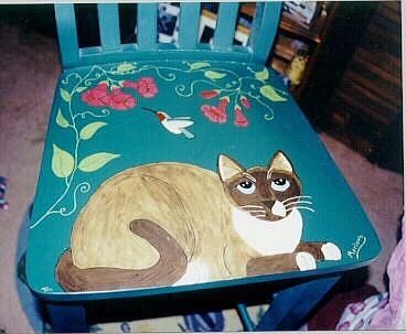 Art: Marlowe chair memorial by Artist Tracey Allyn Greene
